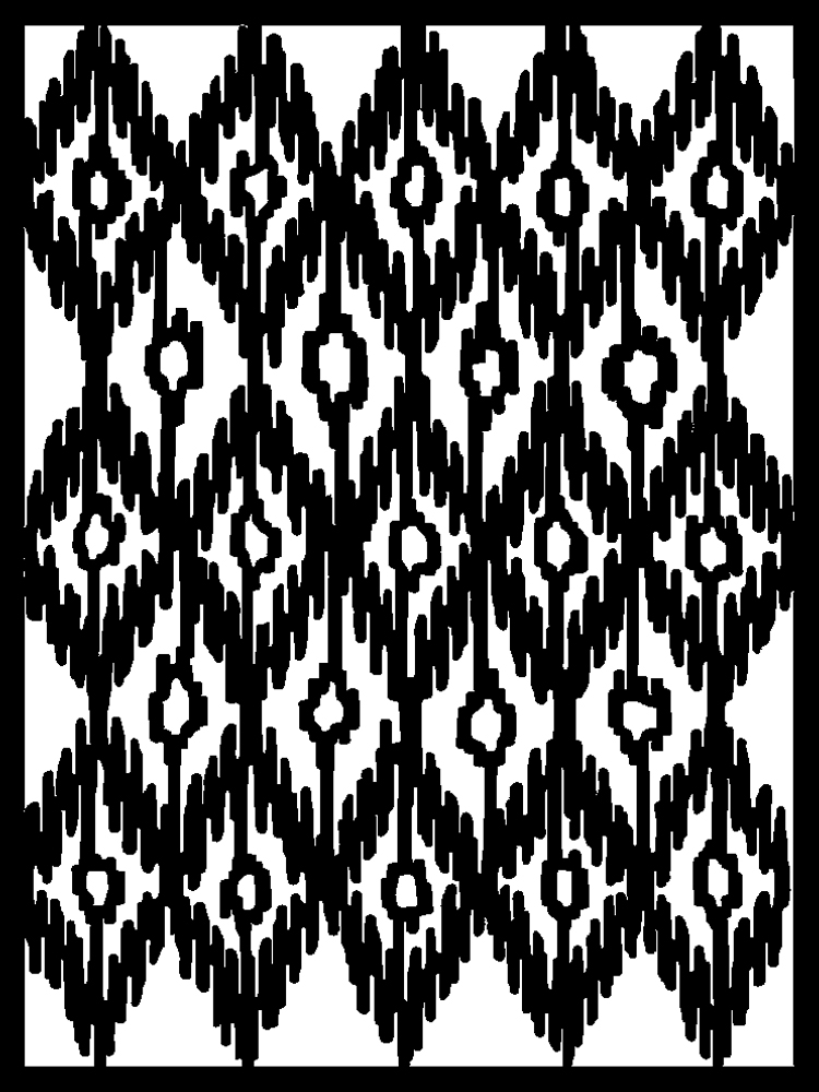 Joggles / FMD Designs Stencil - Fabric - Ikat #1 [75203] - Joggles.com