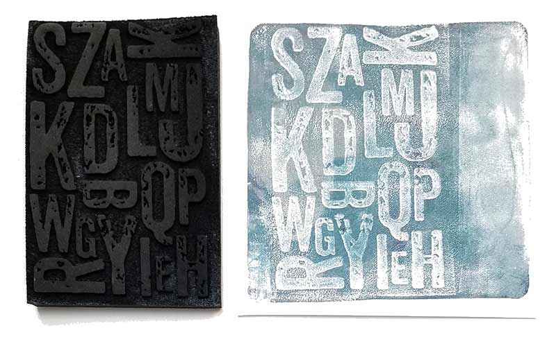 Joggles Foam Stamp - Alpha Stack MONOPRINT [57616]