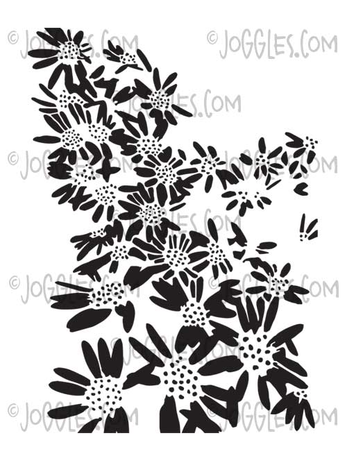 Joggles Stencils - Floral Textured Leaves [57505] 