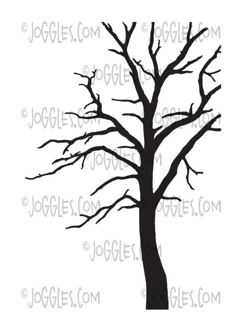 Joggles Itty Bitty ATC Stencil - Winter Tree [57441]
