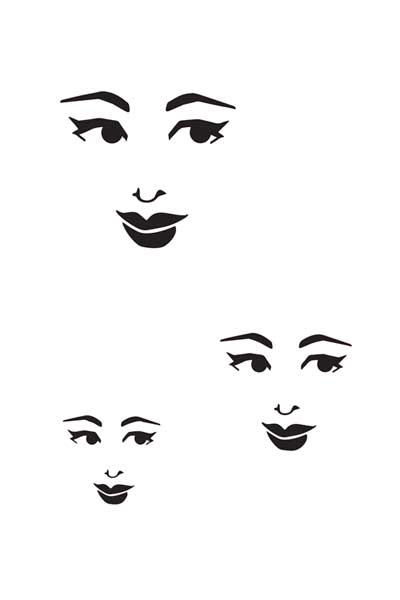 Facial Features Stencil Emotions Sorrows And Joys Stencil - Temu