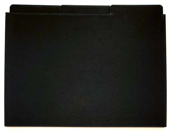 Joggles Smooth & Sturdy Black 5 x 7 Tabbed Index Card Dividers Set [57720]