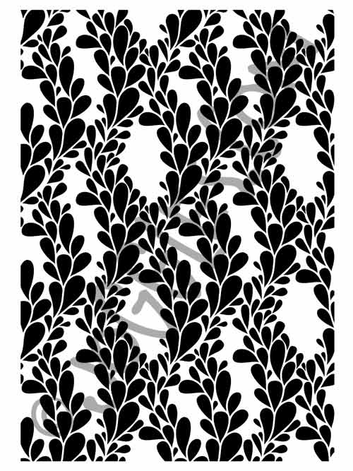 Joggles Stencils - Floral Textured Leaves [57505] 