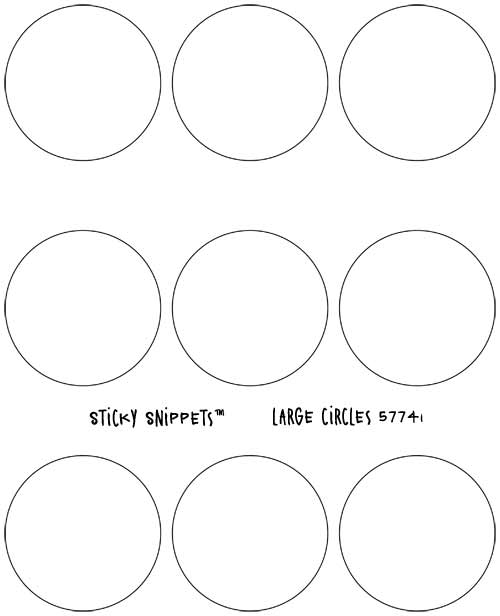 Joggles Sticky Snippets - Large Circles [57741]