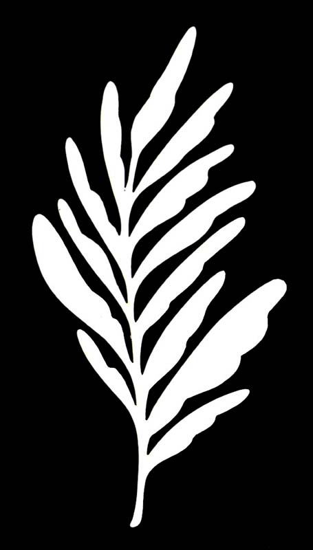 Joggles Watercolor Frond #17 [52541]