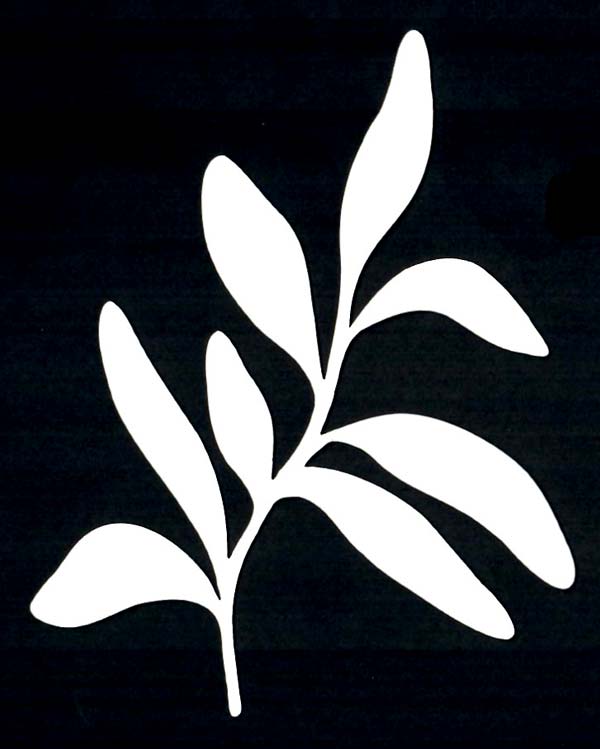 Joggles Watercolor Frond #4 [52370]