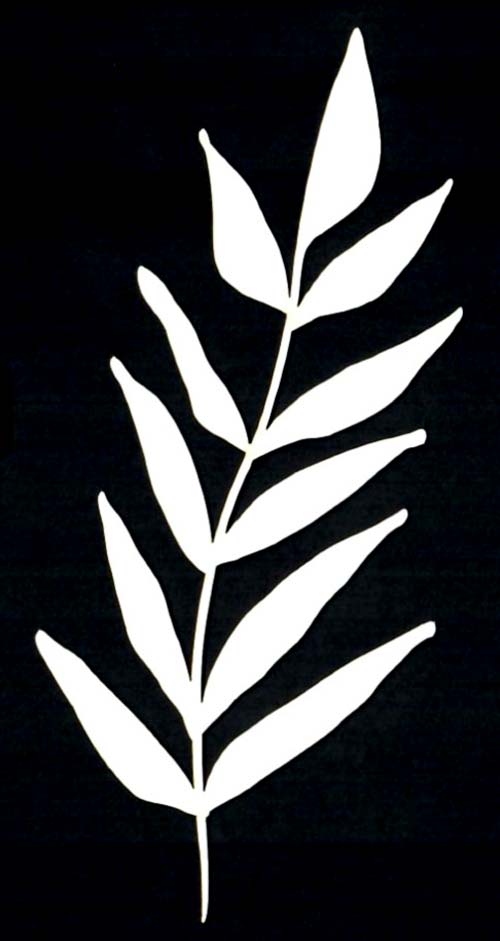 Joggles Watercolor Frond #6 [52372]