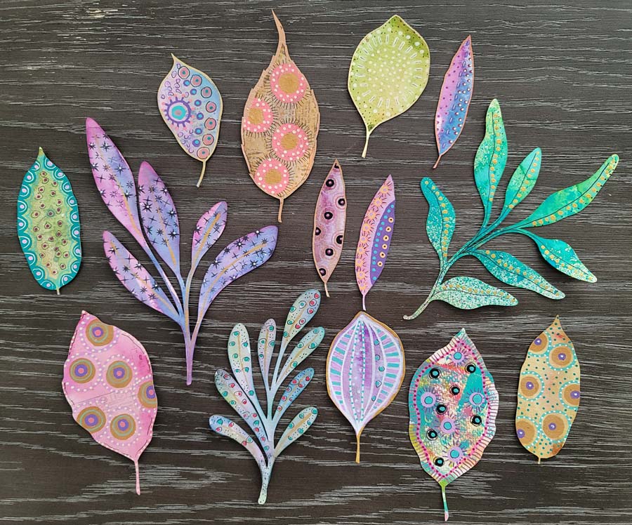 Joggles Watercolor Leaf #1 [52376] - Image 2