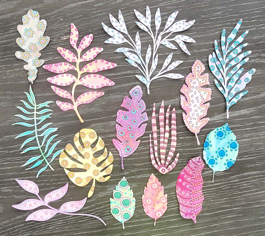 Joggles Watercolor Leaf #11 [52547] - Image 2