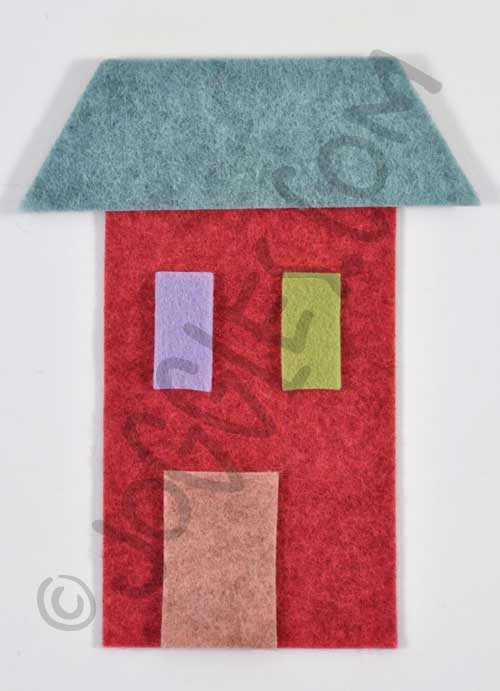 Joggles Wonky Wool Felt House #2 - Colorway B [56861]