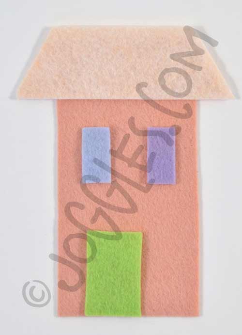 Joggles Wonky Wool Felt House #2 - Colorway C [56862]