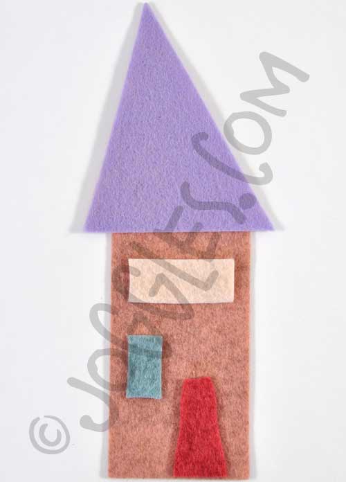 Joggles Wonky Wool Felt House #3 - Colorway C [56865]