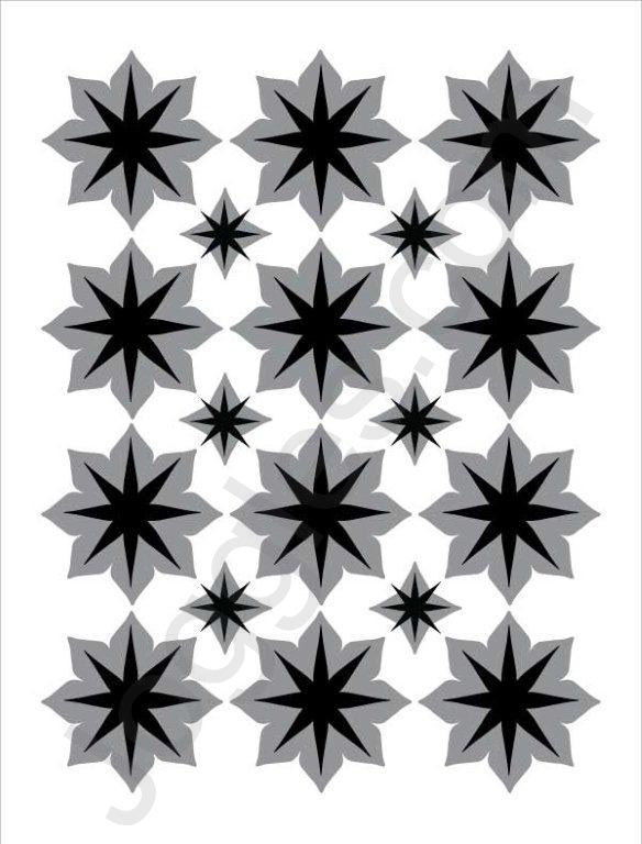 Joggles Stencils - Star Flowers Duo [20-33710]