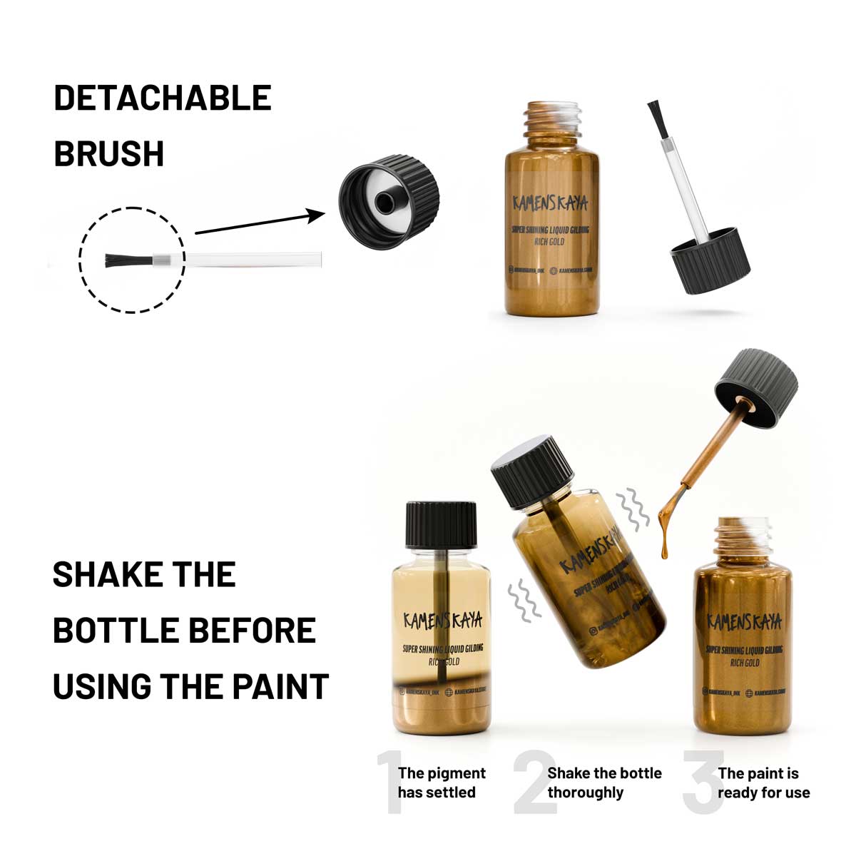 Kamenskaya Liquid Gilding - Rich Gold - Image 3