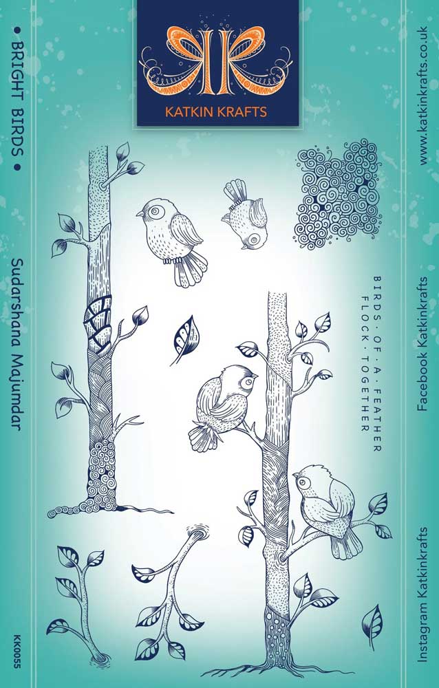 Katkin Krafts Clear Stamp Set - Bright Birds [KK0055]