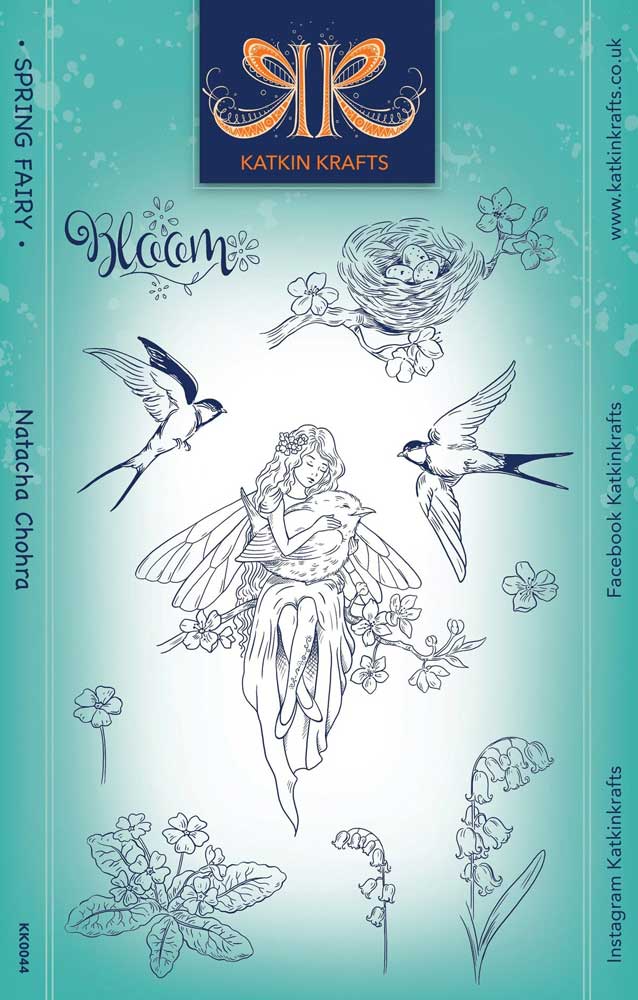 Katkin Krafts Clear Stamp Set - Spring Fairy [KK0044]