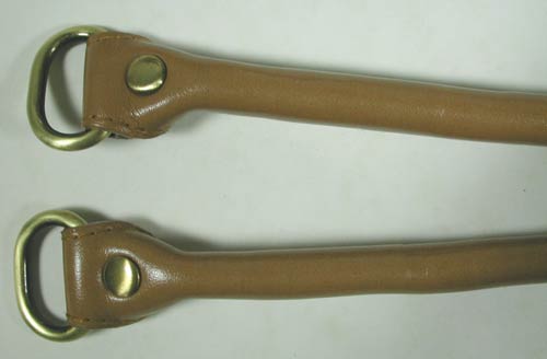 Faux Leather Handle Pair - 13" Tan - Image 2