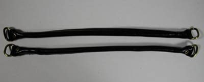 Faux Leather Handle Pair - 13" Tan