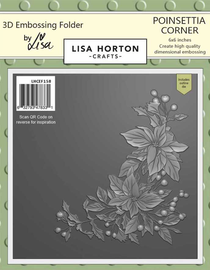 Poinsettia 3D Embossing Folder with Die