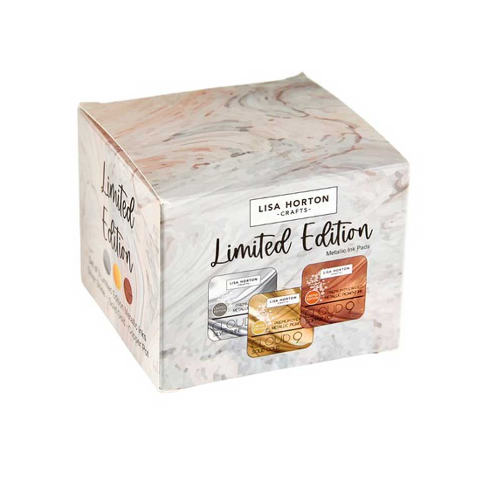 Lisa Horton Crafts Limited Edition Metallic Ink Pads - Copper Pot, Silver Shine & Solid Gold [LHCIP179] - Image 2