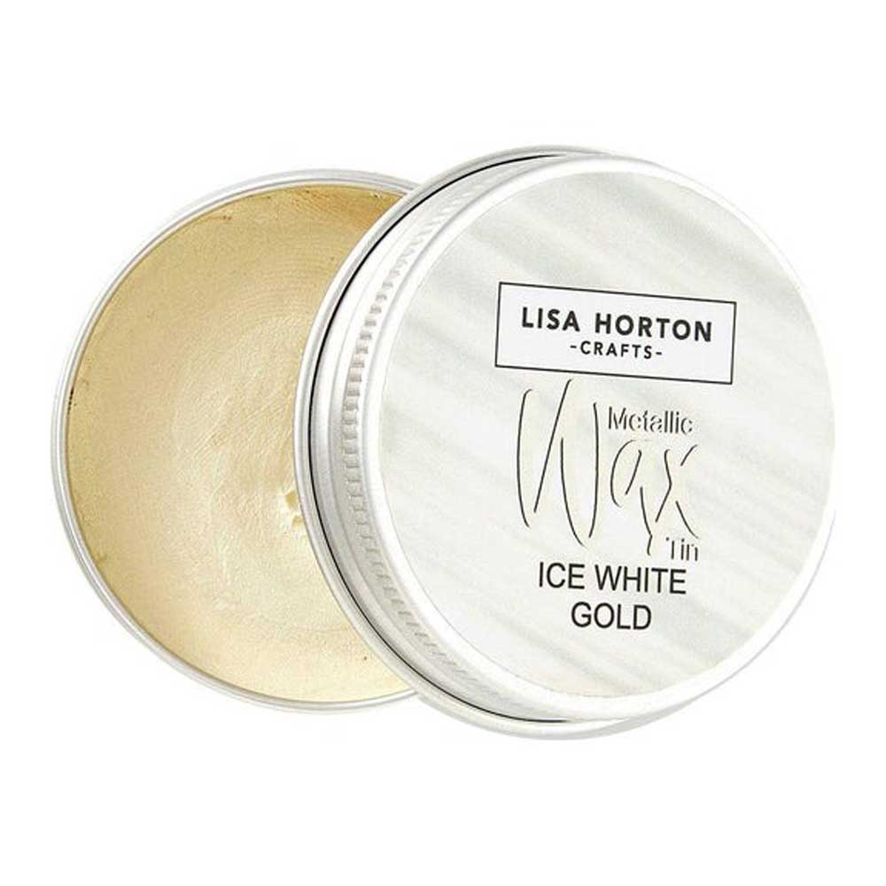 Lisa Horton Crafts Metallic Wax - Ice White Gold [LHCIP187] - Image 2