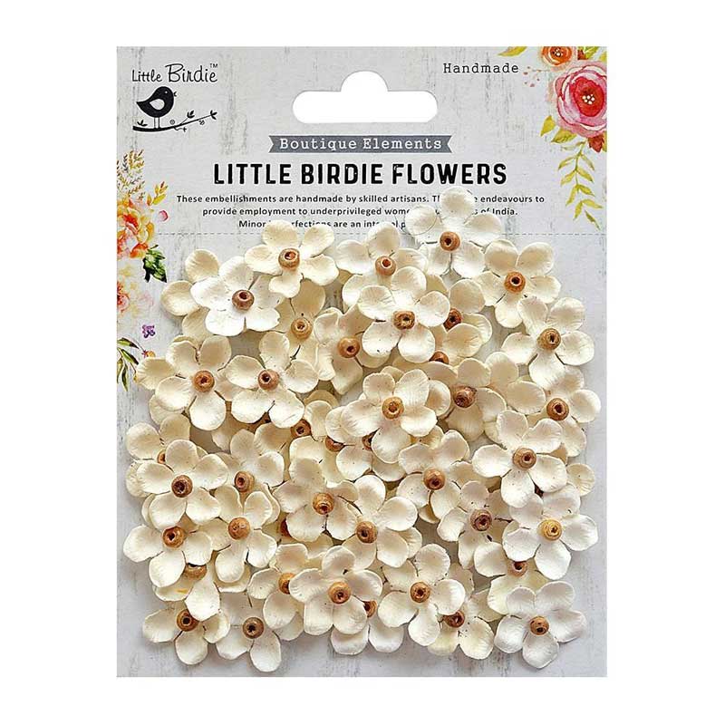 Little Birdie Handmade Flowers Beaded Blooms Moon Light [CR69346