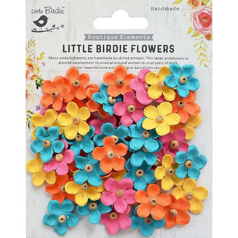 Little Birdie Handmade Flowers Beaded Blooms Vivid Palette [CR69348