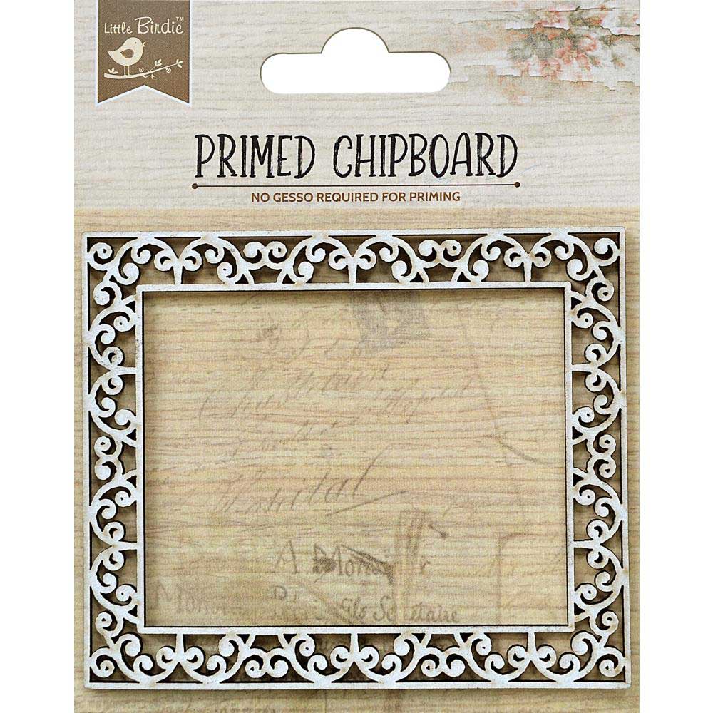 Little Birdie Primed Chipboard - Paisley Curls [CR82857] - Joggles.com