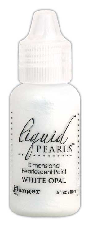 Liquid Pearls Dimensional Pearlescent Paint .5oz (White Opal), Ranger