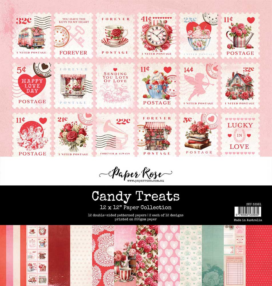 Paper Rose 12" x 12" Paper Pad - Candy Treats [33381]