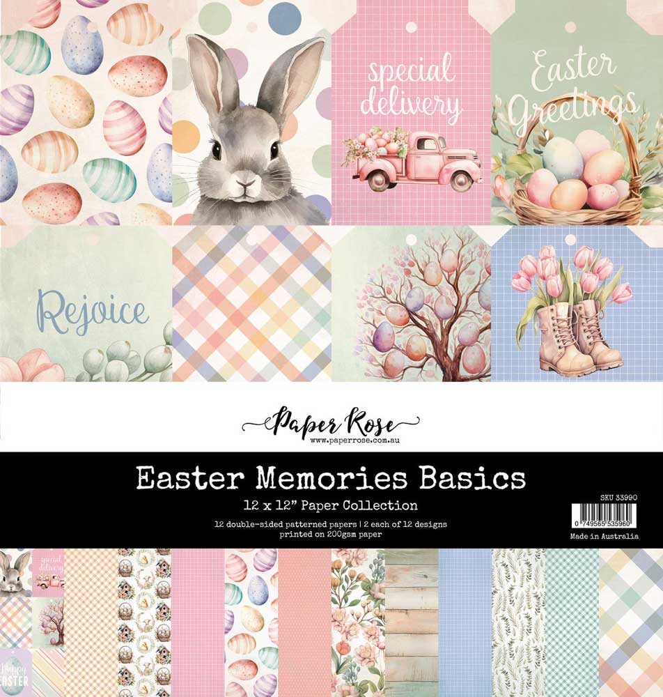 Paper Rose 12" x 12" Paper Pad - Easter Memories Basics [33990]