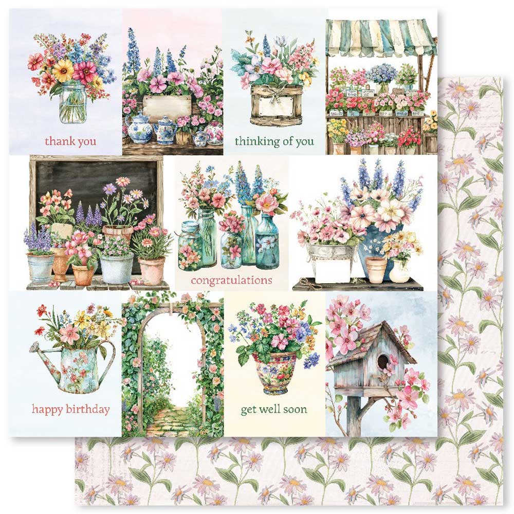 Paper Rose 12" x 12" Paper Pad - Flower Shoppe [33234] - Image 2