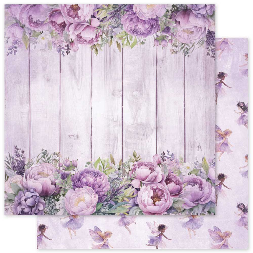 Paper Rose 12" x 12" Paper Pad - Lavender & Fairies Basics [33501] - Image 2