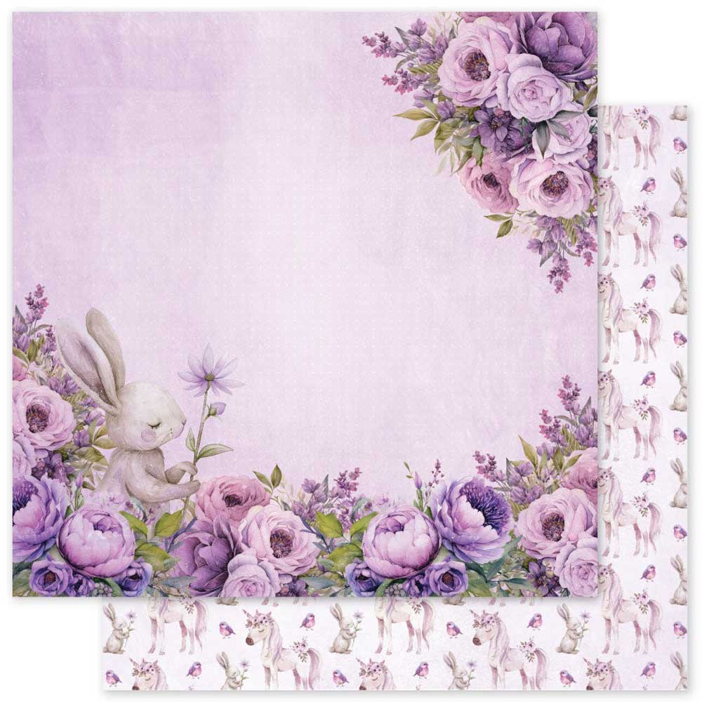 Paper Rose 12" x 12" Paper Pad - Lavender & Fairies Basics [33501] - Image 4
