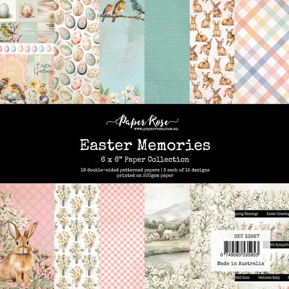 Paper Rose 6" x 6" Paper Pad - Easter Memories [33987]