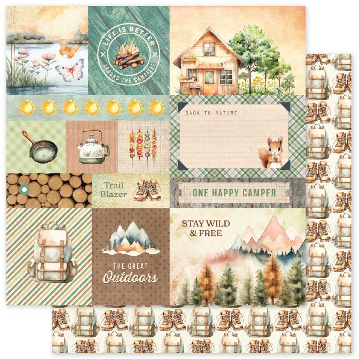 Paper Rose Campfire Tales Collection - 12" x 12" Paper Collection [36733] - Image 2