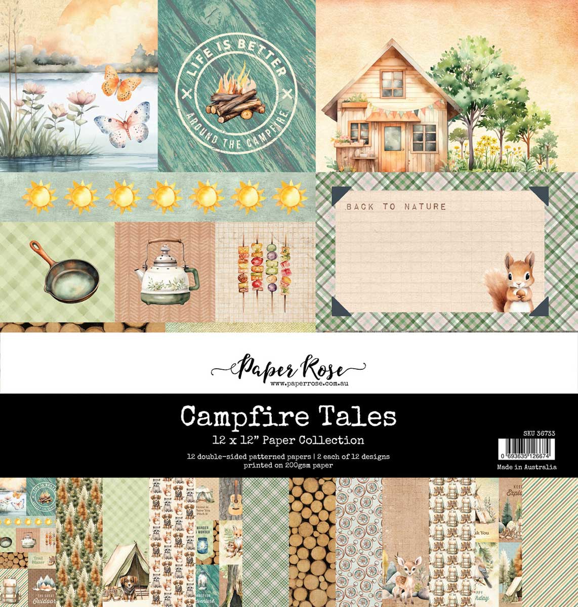 Paper Rose Campfire Tales Collection - 12" x 12" Paper Collection [36733]