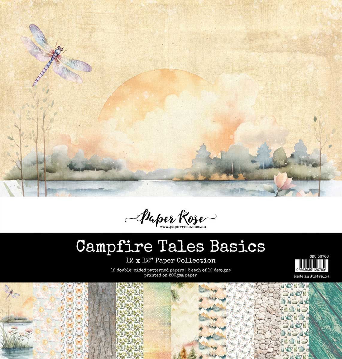 Paper Rose Campfire Tales Collection - 12" x 12" Paper Collection - Basics [36766]