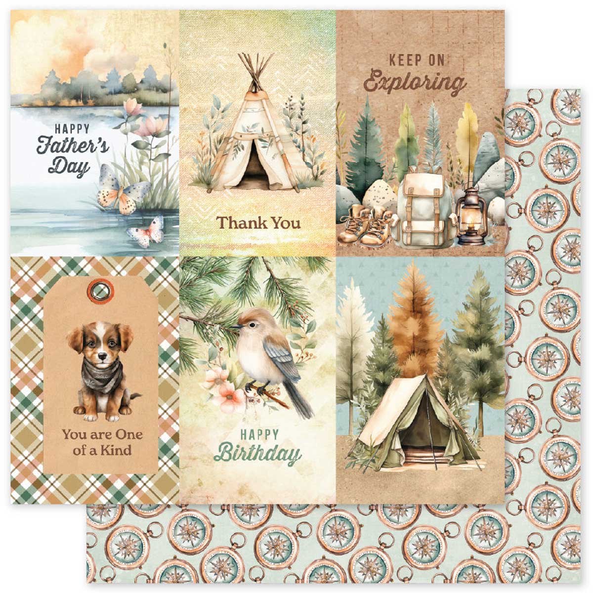 Paper Rose Campfire Tales Collection - 6" x 6" Paper Collection [36730] - Image 4