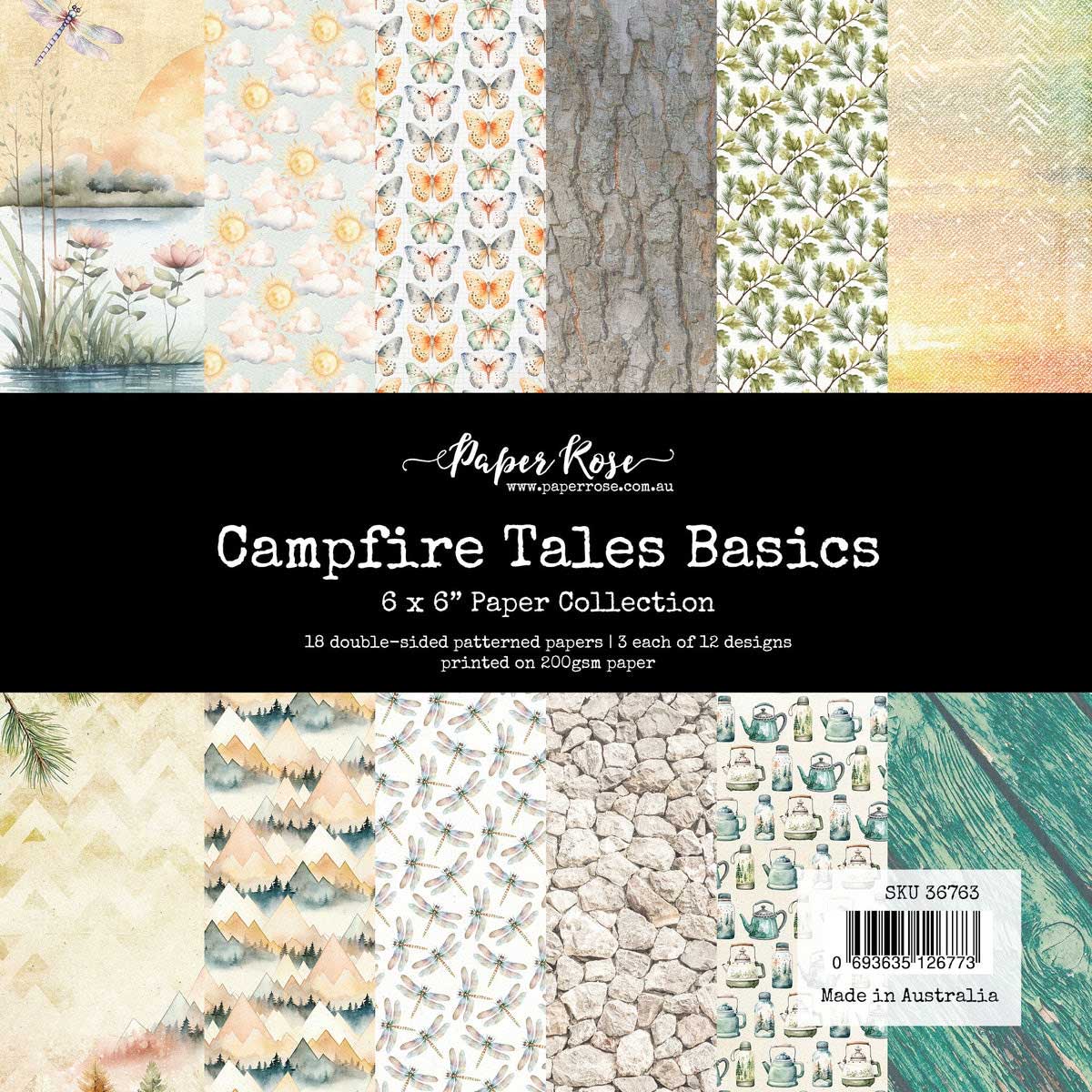 Paper Rose Campfire Tales Collection - 6" x 6" Paper Collection Basics [36763]