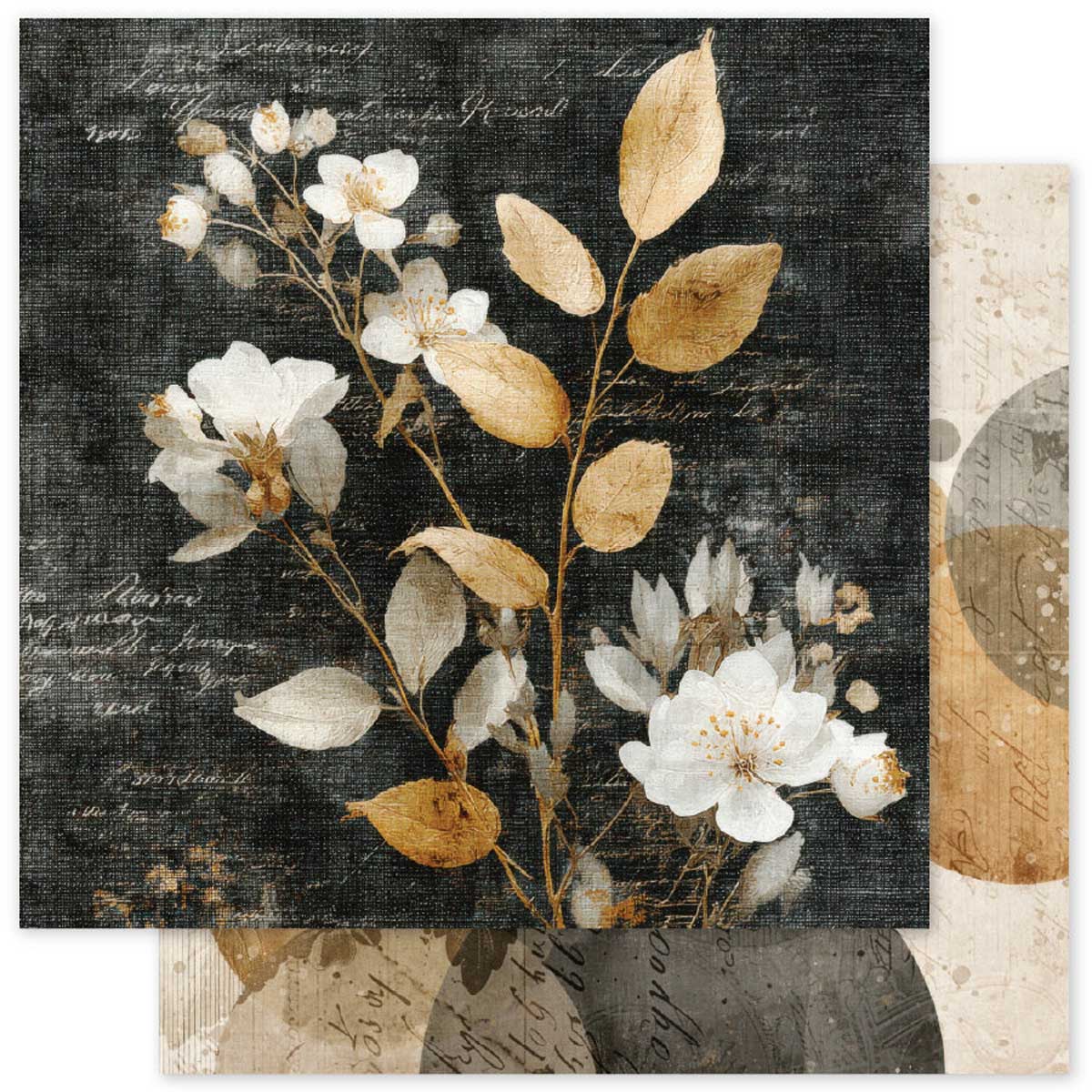 Paper Rose Ink & Ivory Collection - 12" x 12" Paper Collection [36709] - Image 3