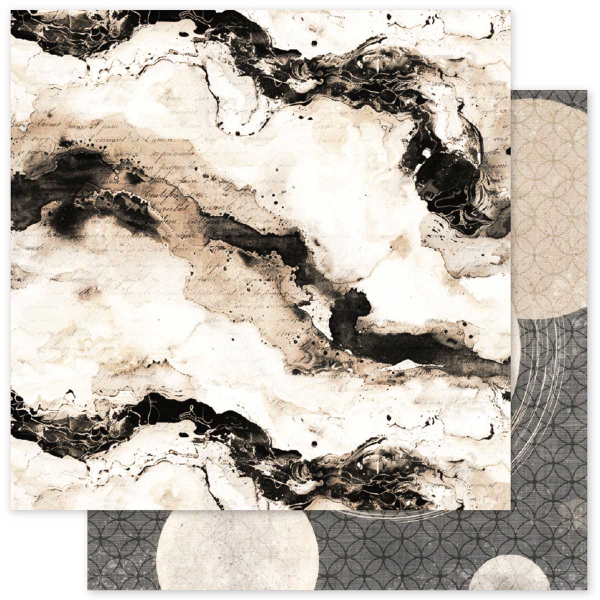 Paper Rose Ink & Ivory Collection - 12" x 12" Paper Collection - Basics [36823] - Image 4