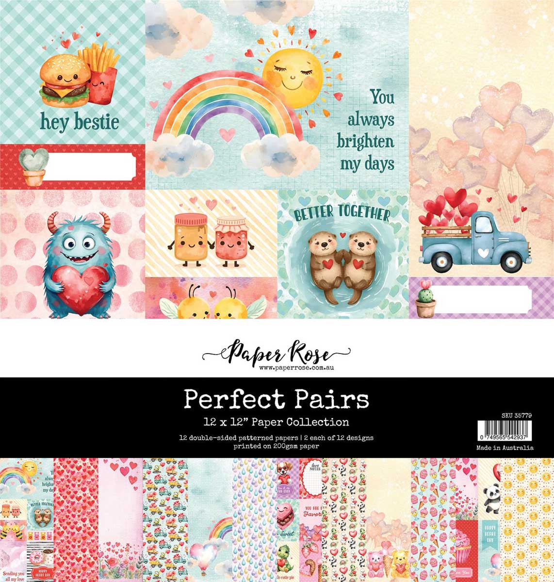 Paper Rose Perfect Pairs Collection - 12" x 12" Paper Collection [35779]