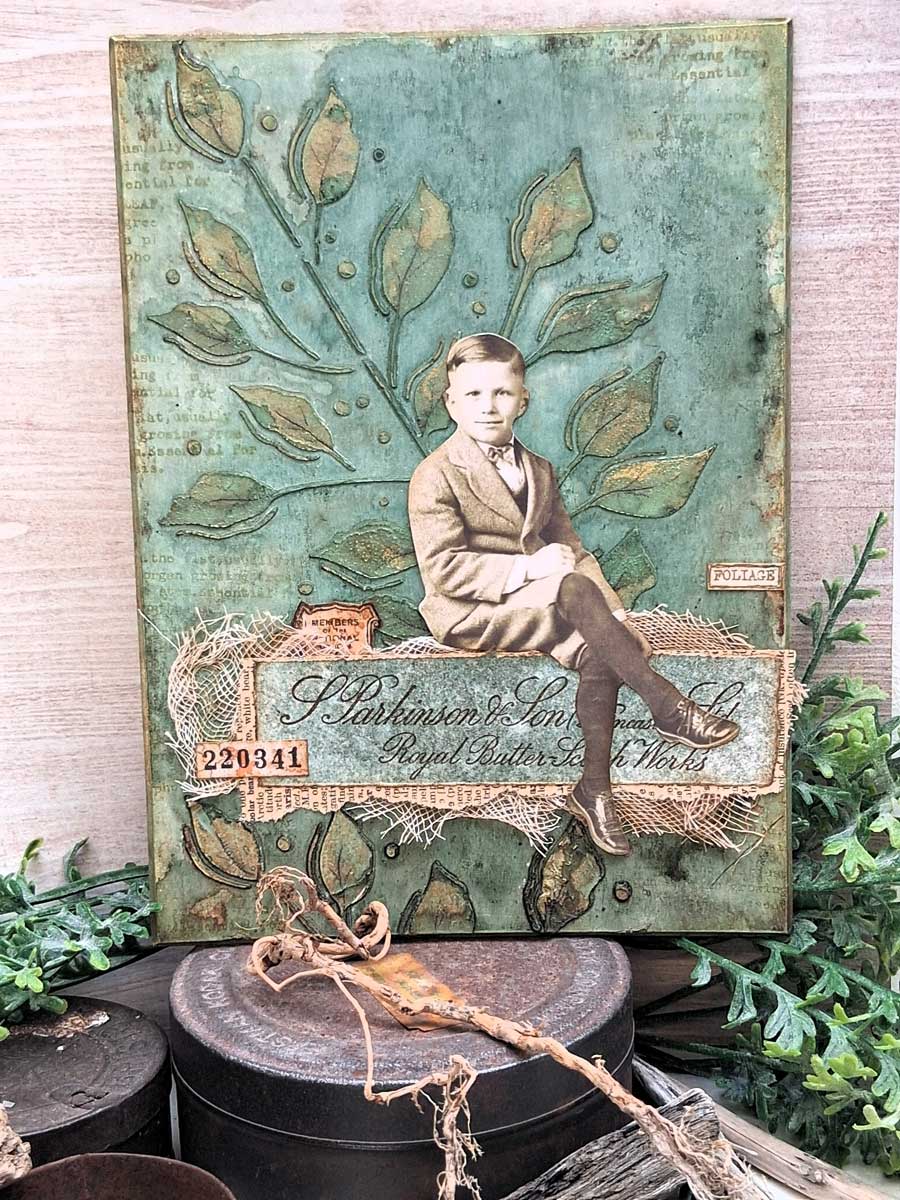 PaperArtsy / Mags Woodcock Stencil - PS536 - Image 2