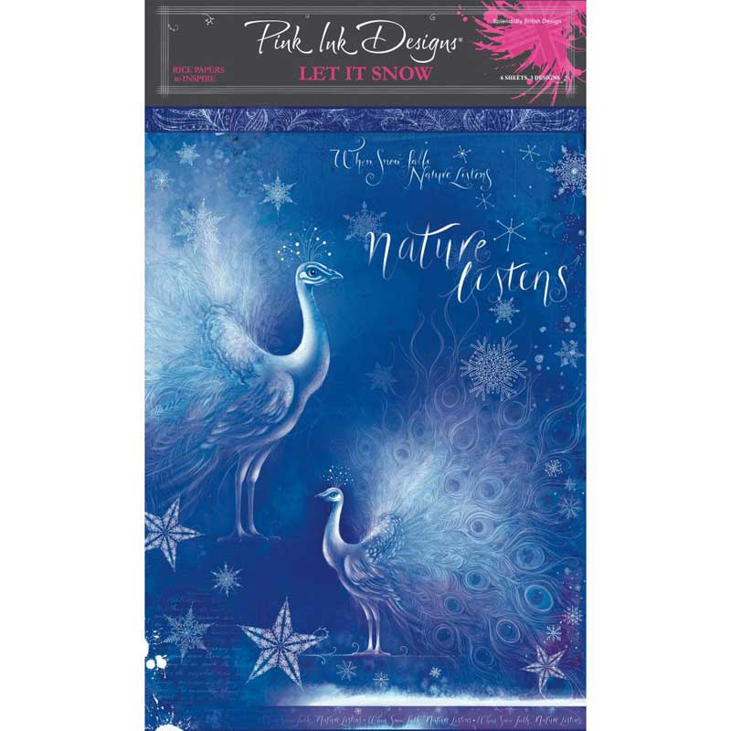 Pink Ink Designs A4 Rice Paper Pack - Let It Snow [PIRIC02]