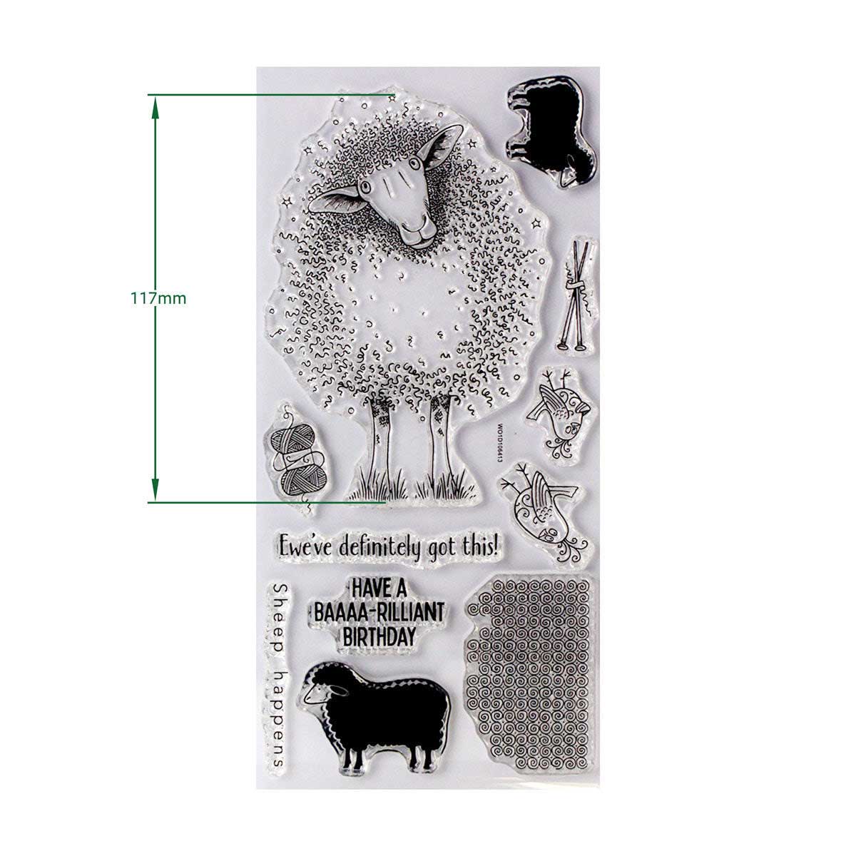 Pink Ink Designs Clear Stamp Set - Ewe-Phoria [07-0015-PI] - Image 2