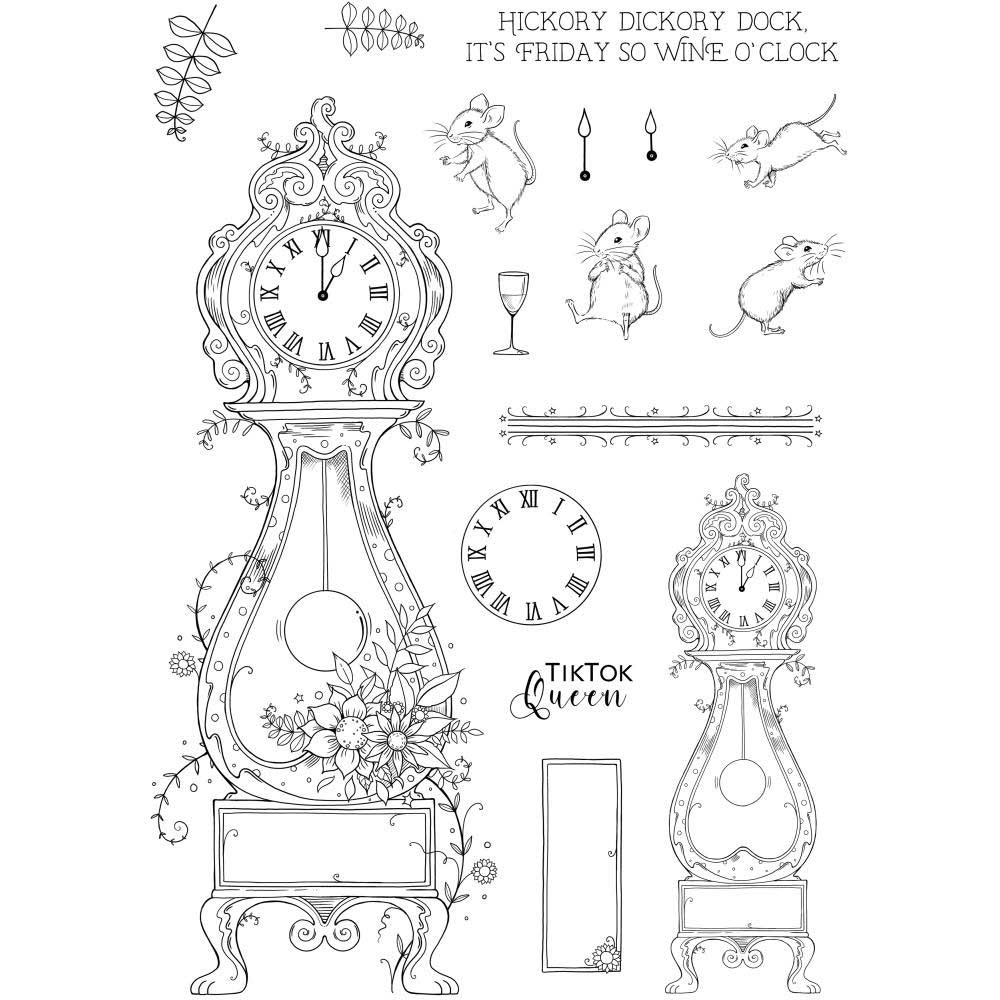 Pink Ink Designs Clear Stamp Set - Hickory Dickory Dock [PI203] - Image 2