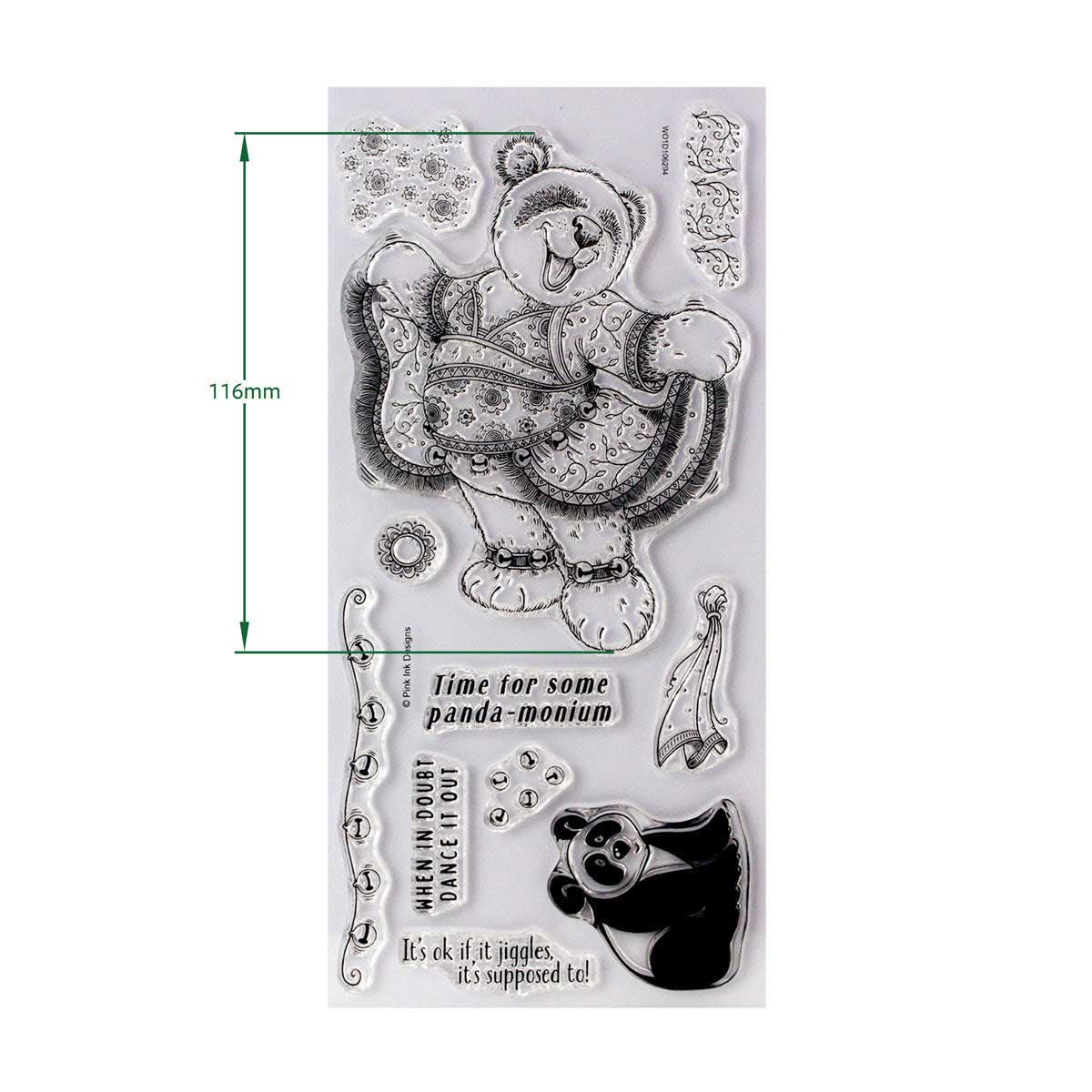 Pink Ink Designs Clear Stamp Set - Miranda Panda [07-0009-PI] - Image 2