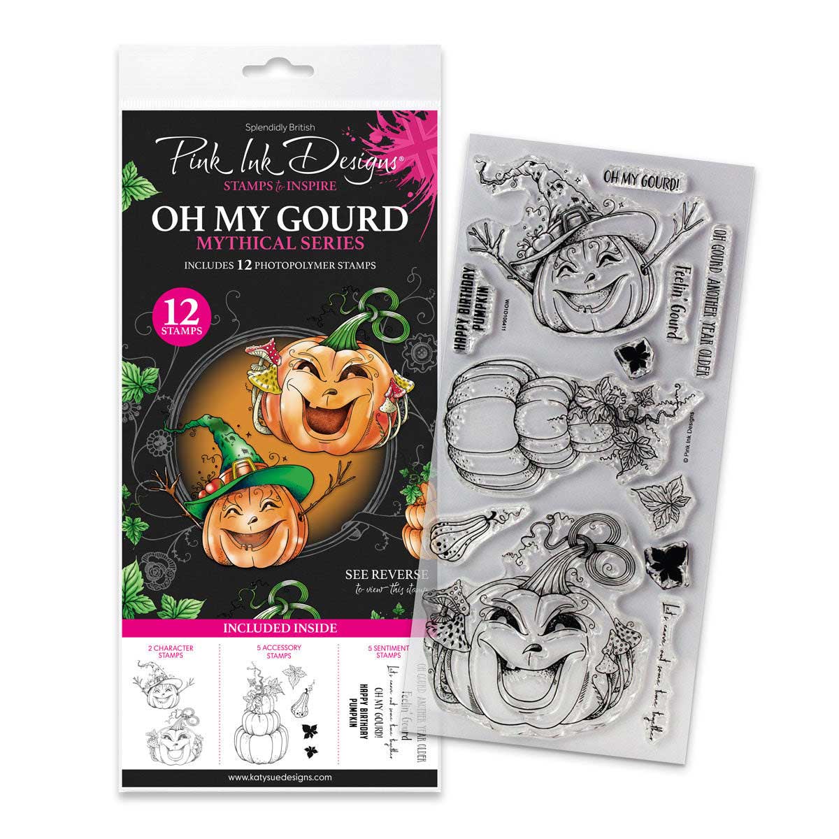 Pink Ink Designs Clear Stamp Set - Oh My Gourd [07-0025-PI]