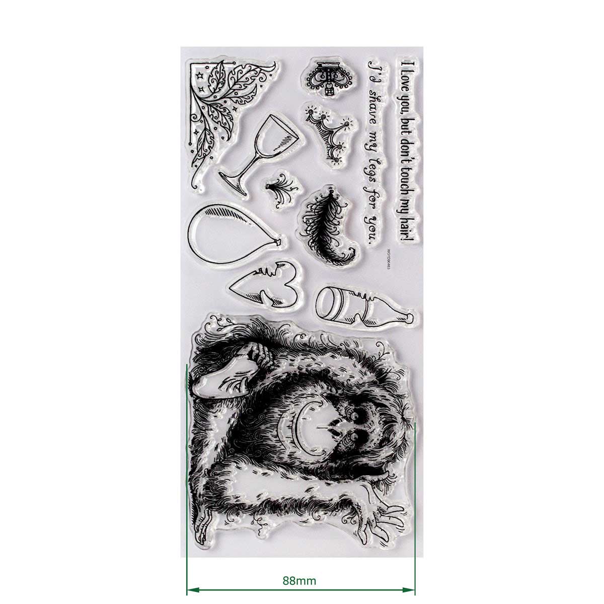 Pink Ink Designs Clear Stamp Set - Orangutangle Orangutan [07-0017-PI] - Image 2
